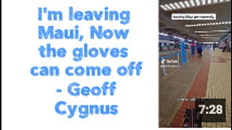 I'm leaving Maui 🙏 Now the gloves can come off | Geoff Cygnus