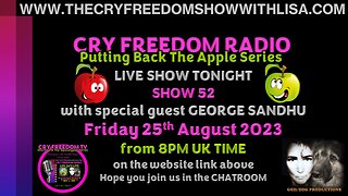 WWW.THECRYFREEDOMSHOWWITHLISA.COM 🐺LIVE SHOW TONIGHT🐺Friday 25th August 2023, 8PM UK TIME