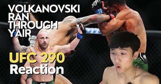 UFC 290 Alexander Volkanovski vs Yair Rodriguez REACTION! 3RD ROUND FINISH!