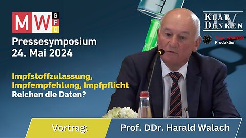 🔵⚡️Rede Prof. DDr. Harald Walach beim MWGFD Pressesymposium am 24.05.2024