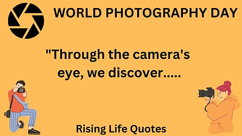 WORLD PHOTOGRAPHY DAY