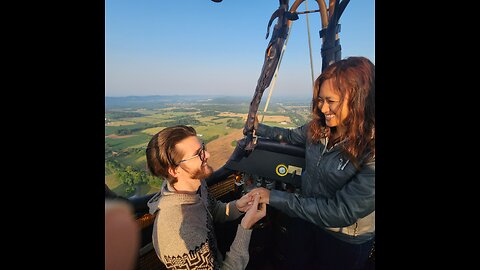A balloon flight with a wedding proposal My favorite