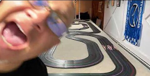 Our new 4 Lane H.O. slot car track