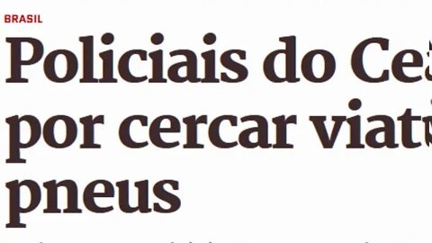 IMPRESSIONANTE ! POLICIAIS SÃO PRESOS DEPOIS CERCAREM VIATURA PARA FURAR PNEUS