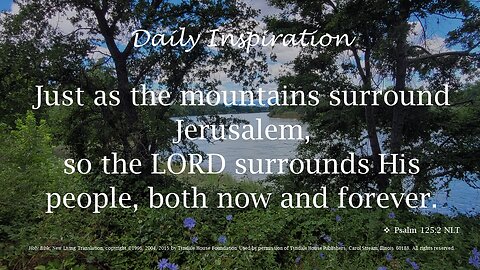 One Minute Daily Devotional -- Psalm 125:2