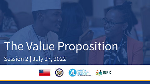 Session 2: The Value Proposition