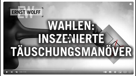 Ernst Wolff: Wybory – inscenizowane oszukańcze manewry [Aktualny komentarz z 18.09.2023]