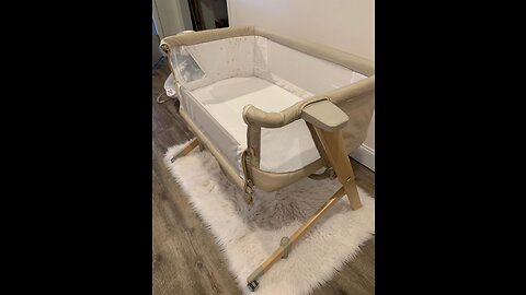 Evolur Stellar Bassinet and Bedside Sleeper, Easy to Fold and Carry, Lightweight and Portable B...