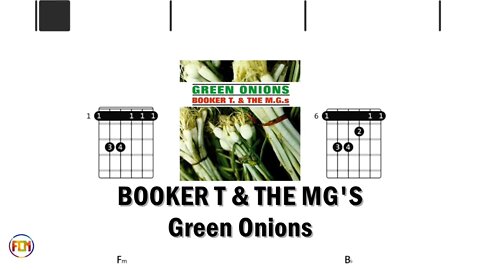 BOOKER T & THE MG'S Green Onions - (Chords & Lyrics like a Karaoke) HD