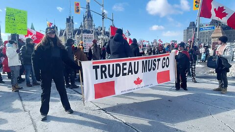 Freedom Convoy 2022 anniversary Ottawa Feb 17 2024