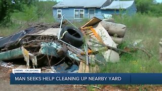 Man Seeks Help Cleaning Up Nearby Yard