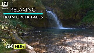 4K HDR Nature Relaxing Videos - Iron Creek Falls - Beautiful Washington State Landmark