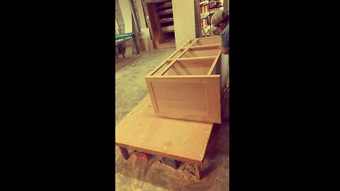 Rollout shelves cabinet