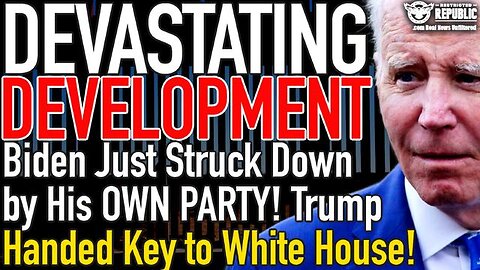 DEVASTATING DEVELOPMENT! BIDEN JUST STRUCK DOWN BY HIS OWN PARTY! TRUMP HANDED KEY TO WHITE HOUSE!