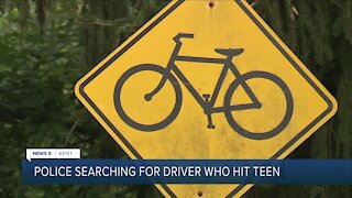 14-year-old boy struck by car while riding bicycle in Kent; hit-skip investigation underway