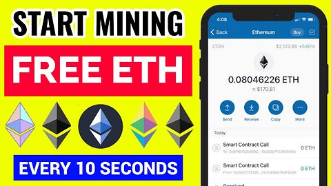 START Mining FREE ETHEREUM Every 10 Seconds (no investment required) Free ETH