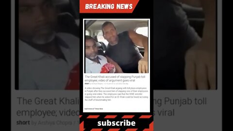 The Great Khali accused of slapping Punjab toll employee; video of argument goes viral #shorts #news