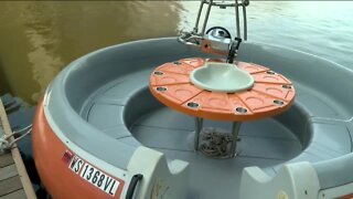 Take a ride on a refurbished boat up the Milwaukee River