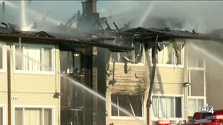 Dozens displaced after apartment fire