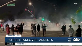 27 arrested after "street takeover"
