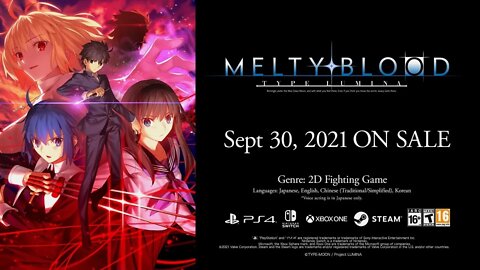 MELTY BLOOD: TYPE LUMINA Release Announcement Trailer