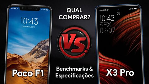 POCO X3 PRO VS POCOPHONE F1 | QUAL COMPENSA MAIS EM 2021? | Benchmarks e Especificações