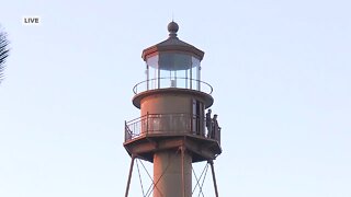 Sanibel Lighthouse relit after Hurricane Ian