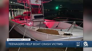 Teenagers help victims after boat crashes on St. Lucie River