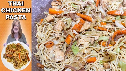 Easy THAI PEANUT CHICKEN PASTA