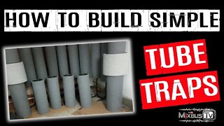 How to Build Simple Tube Traps Under $50 USD - Room Acoustic DIY Easiest Bass Traps Built