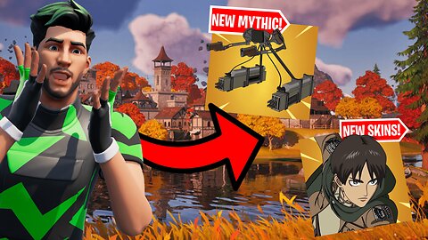 *NEW* AOT UPDATE in FORTNITE! (AOT GEAR, NEW SKINS, and MORE!)