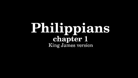 Philippians 1 King James version