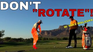 Mike Malaska: DO NOT “ROTATE” your Lower Body in the golf swing! Be Better Golf