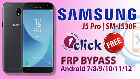 Samsung J5 Pro FRP Bypass Only 1 Click | Samsung Google Account Bypass Android 6/7/8/9/10/11/12