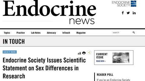 Sex is real, fixed and defined at conception, gender more variable, says the Endocrine Society