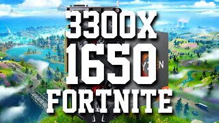 AMD 3300X + GTX 1650 - Fortnite