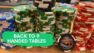 LIVE 9 HANDED POKER IS BACK - Kyle Fischl Poker Vlog Ep 50