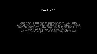 Exodus Chapter 8
