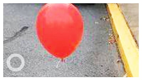 Red ‘It’ balloons popping up on sewer grates in Pennsylvania town - TomoNews