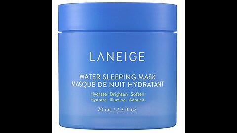 LANEIGE Water Sleeping Mask: Visibly Brighten, Boost Hydration, Squalane
