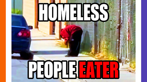 Homeless Person Eating Other People