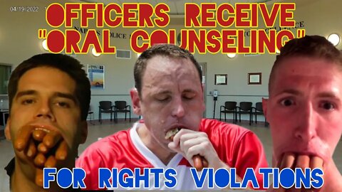 Officers RECEIVE ORAL COUNSELING For RIGHTS VIOLATIONS. Naples Police Florida.