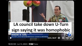 CA city counsel takes down U turn sign saying homophobic