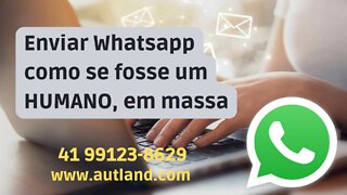 Como enviar mensagem como um HUMANO usando um robô, bot no Whatsapp