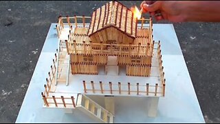 How to Make Matchstick House at Home