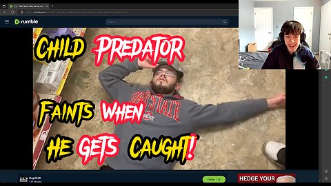 Child Predator Faints When He Gets Caught!