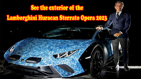 See the exterior of the Lamborghini Huracan Sterrato Opera 2023