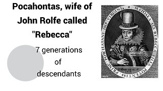 You may be a descendant of Pocahontas!