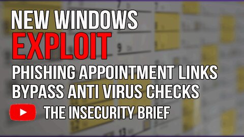 New Windows Exploit Phishing Appointment Links Bypass Anti Virus Checks