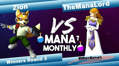 Mana Monthly 7 - Zion (Fox) vs TheManaLord (Zelda) Smash Melee Tournament